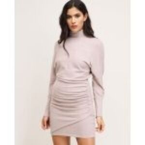 Dynamite Women's Long Sleeve Dress in Soft Pink/ Cream